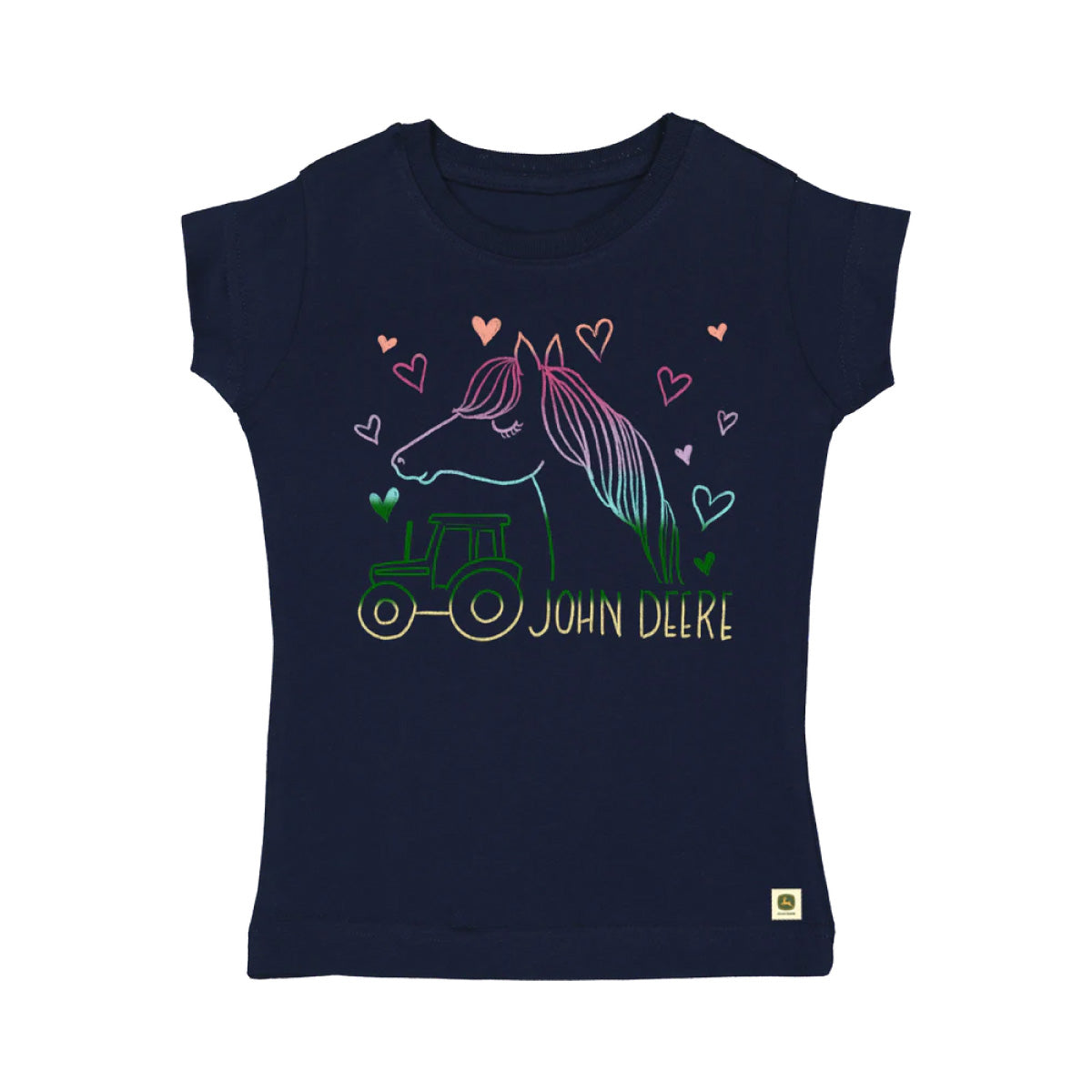 John Deere Youth Ombre Horse & Tractor Tee