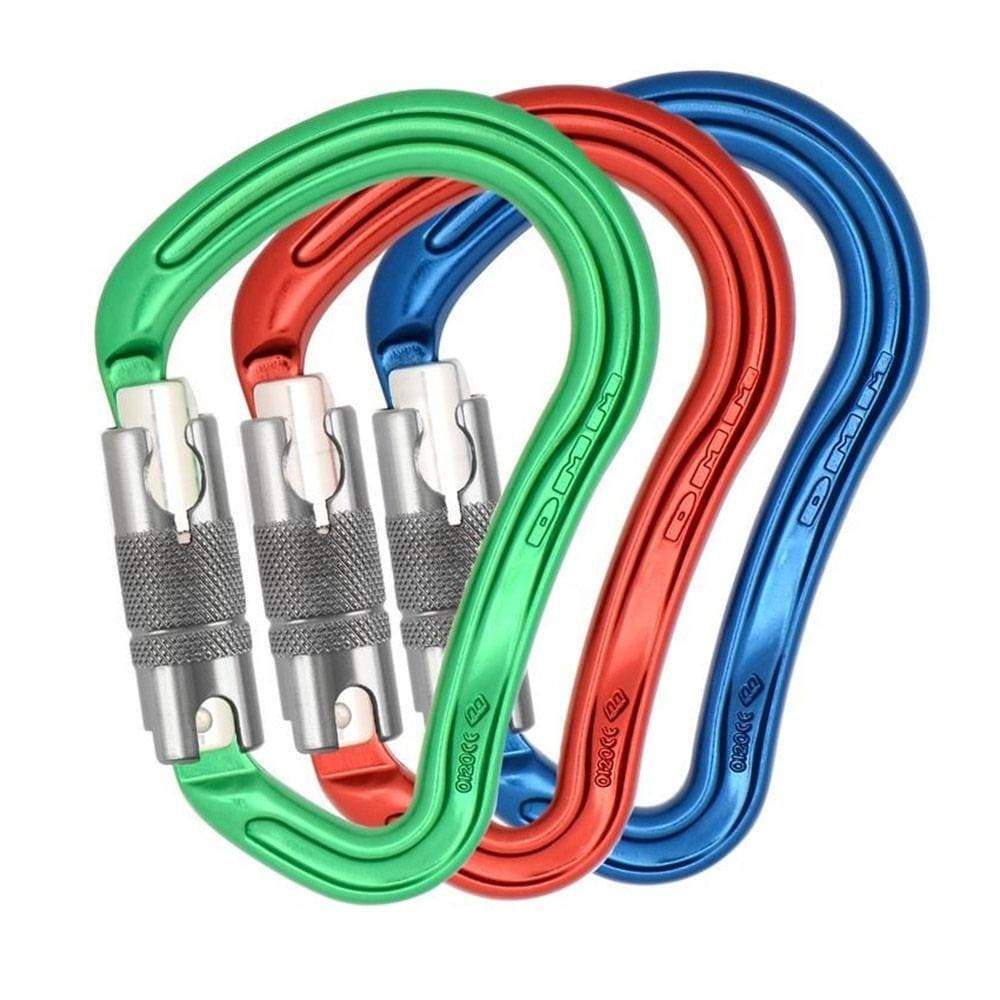 DMM Boa HMS Locksafe Triple-Action Double Locking Carabiner - 3 Pack