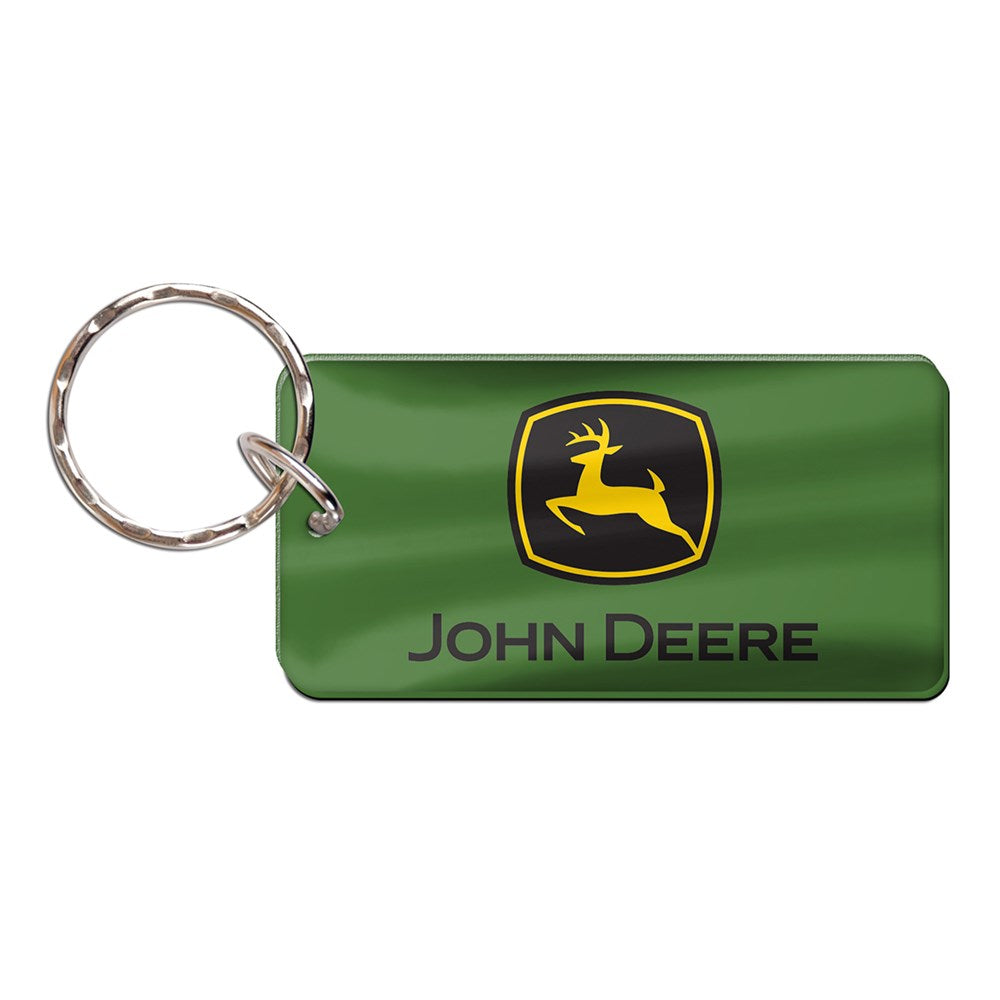 John Deere Trademark Green Acrylic Rectangle Keyring