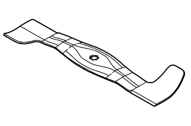 John Deere Mower Blade for X147R Rear Discharge Mowers - GX24566