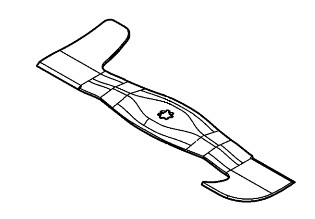 John Deere Mower Blade for X147R Rear Discharge Mowers - GX24567