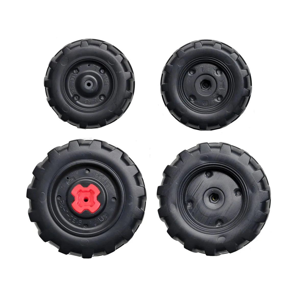 John Deere 12v Ground Force Ride-on Loader & Tractor Replacement Wheels (Set of 4)