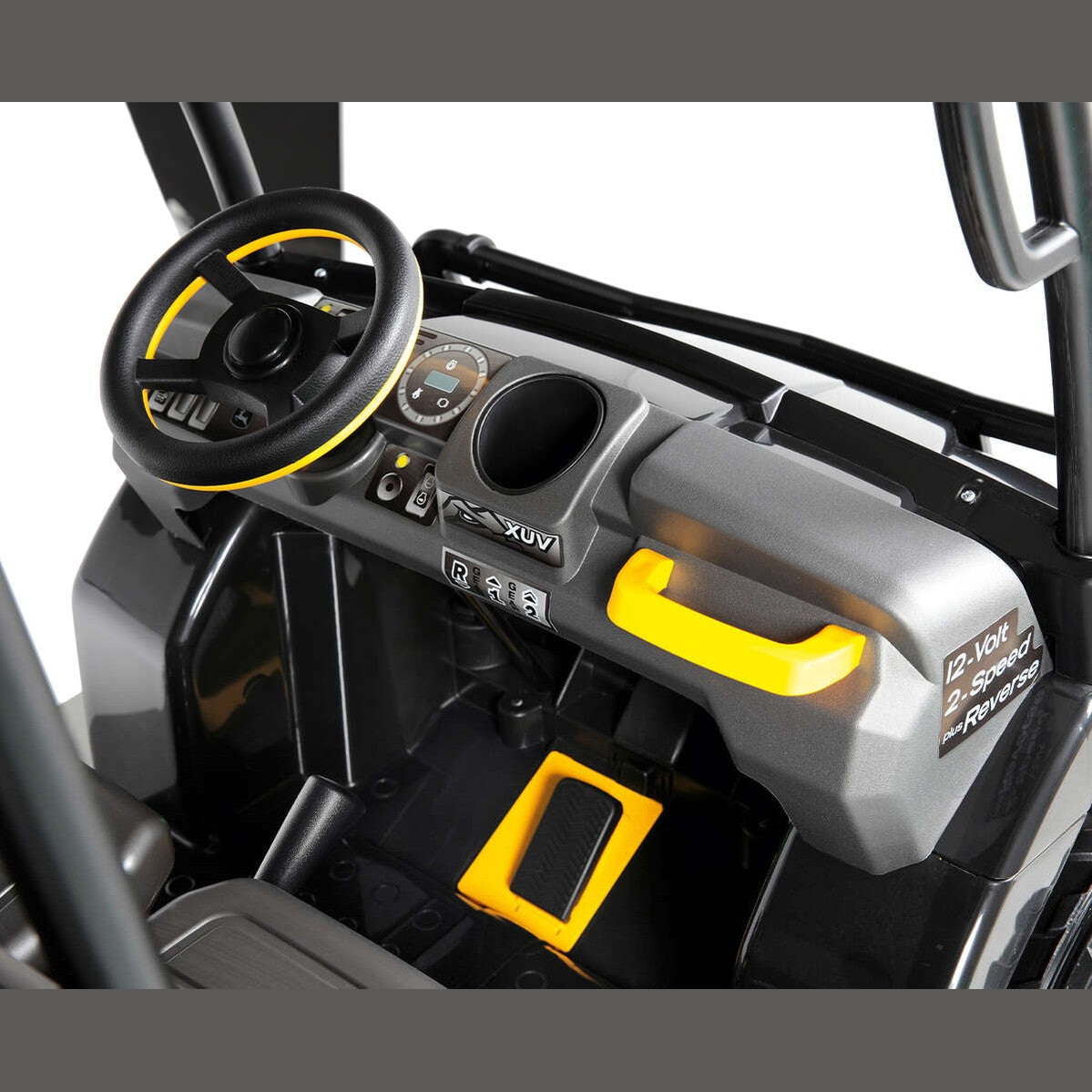 John Deere Kids 12V Midnight Black Ride-On XUV Gator with Roof - RDO Equipment