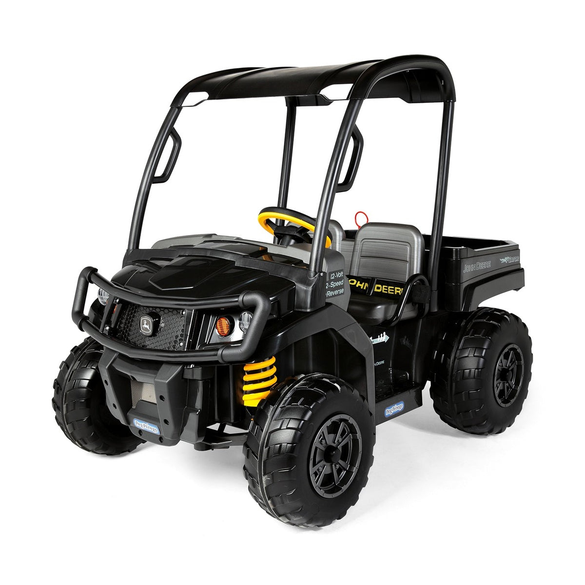 John Deere Kids 12V Midnight Black Ride-On XUV Gator with Roof - RDO Equipment