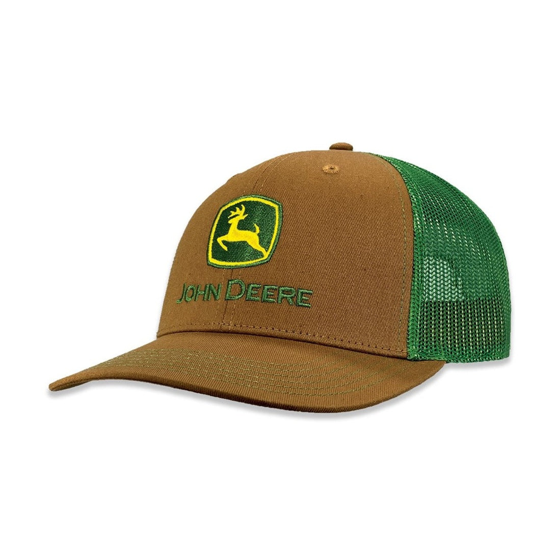 John Deere Men's Trademark Logo Brown/Green Trucker Cap - RDO Equipment