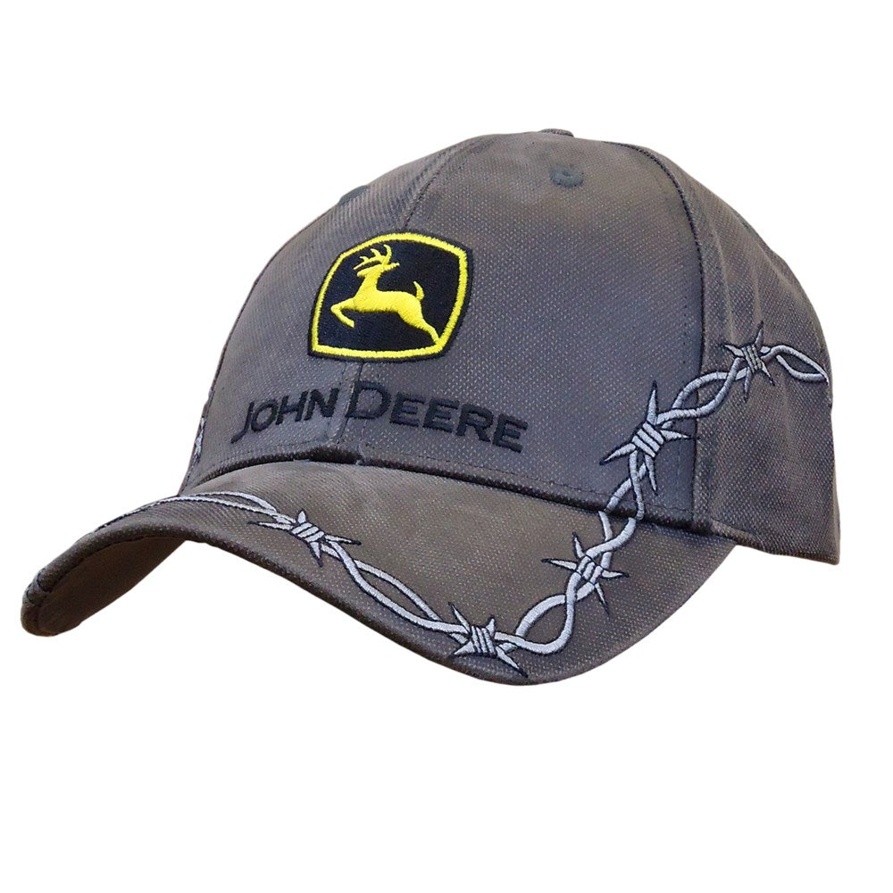 John Deere Men's Oilskin Barbed-Wire Construction Logo Baseball Cap - RDO Equipment