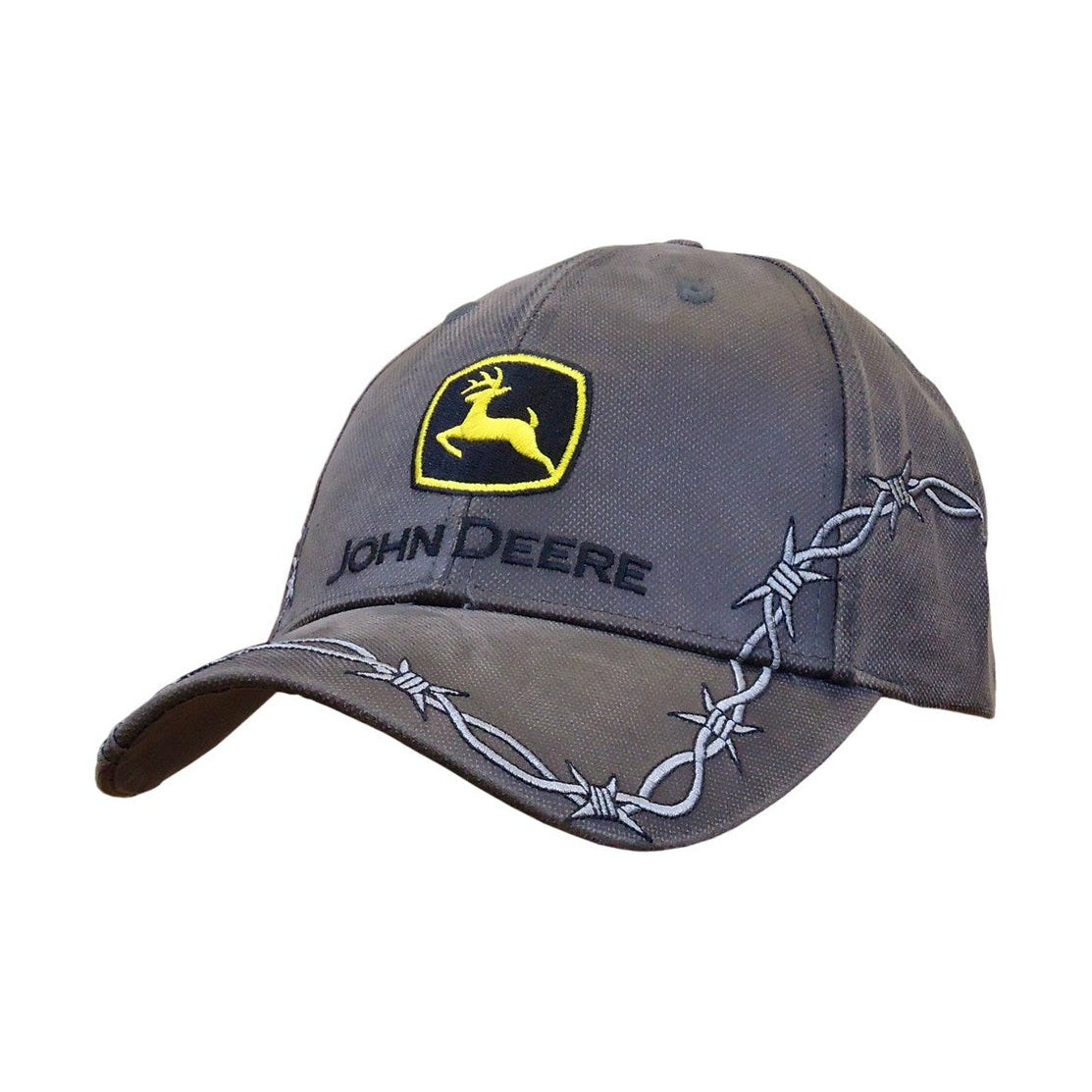 John Deere Men's Oilskin Barbed-Wire Construction Logo Baseball Cap - RDO Equipment