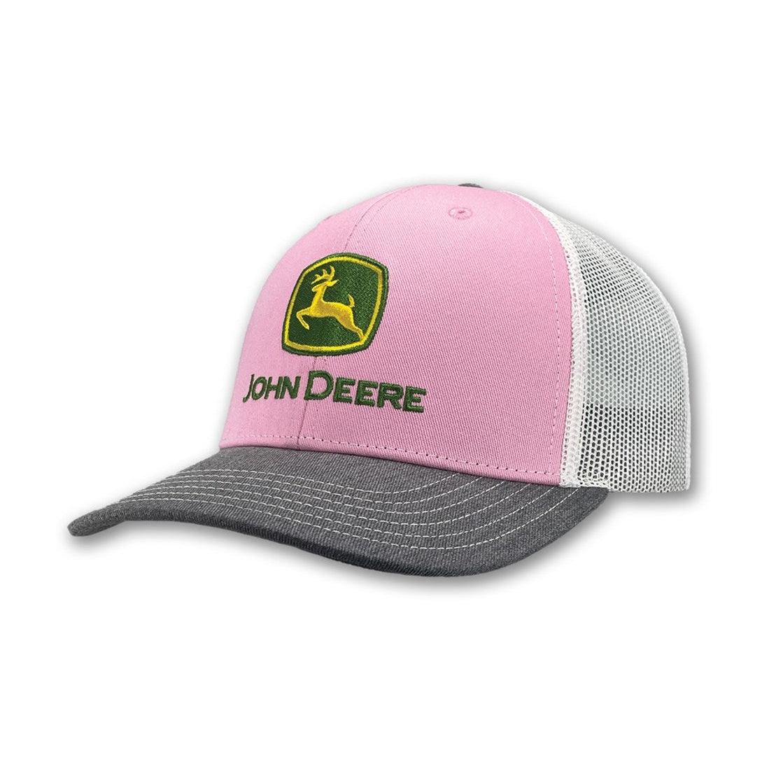 John Deere Women's Trademark Logo Pink Trucker Cap