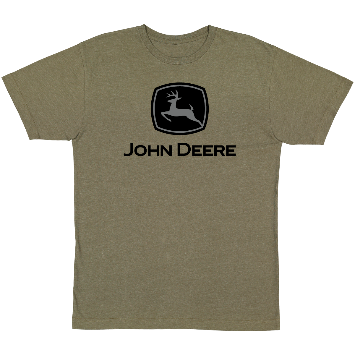 John Deere Men's Olive Trademark Logo Tee - RDO Equipment