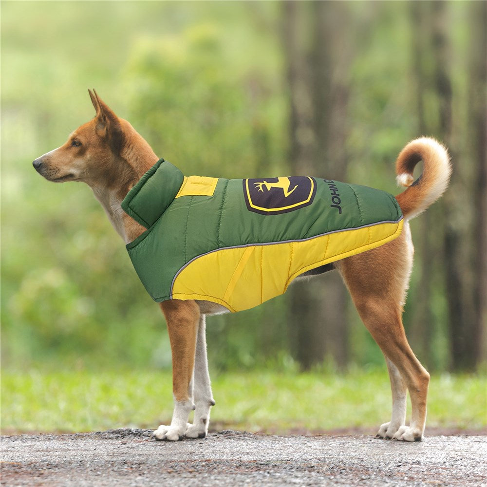 John Deere Pets Puffer Vest - Medium
