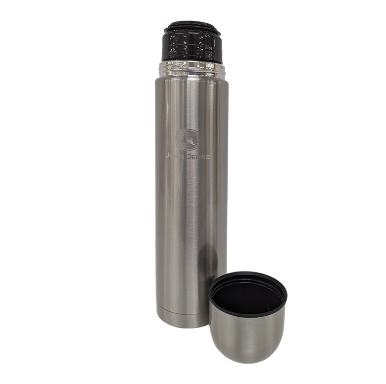 John Deere 1L Stainless Steel Vacuum Flask