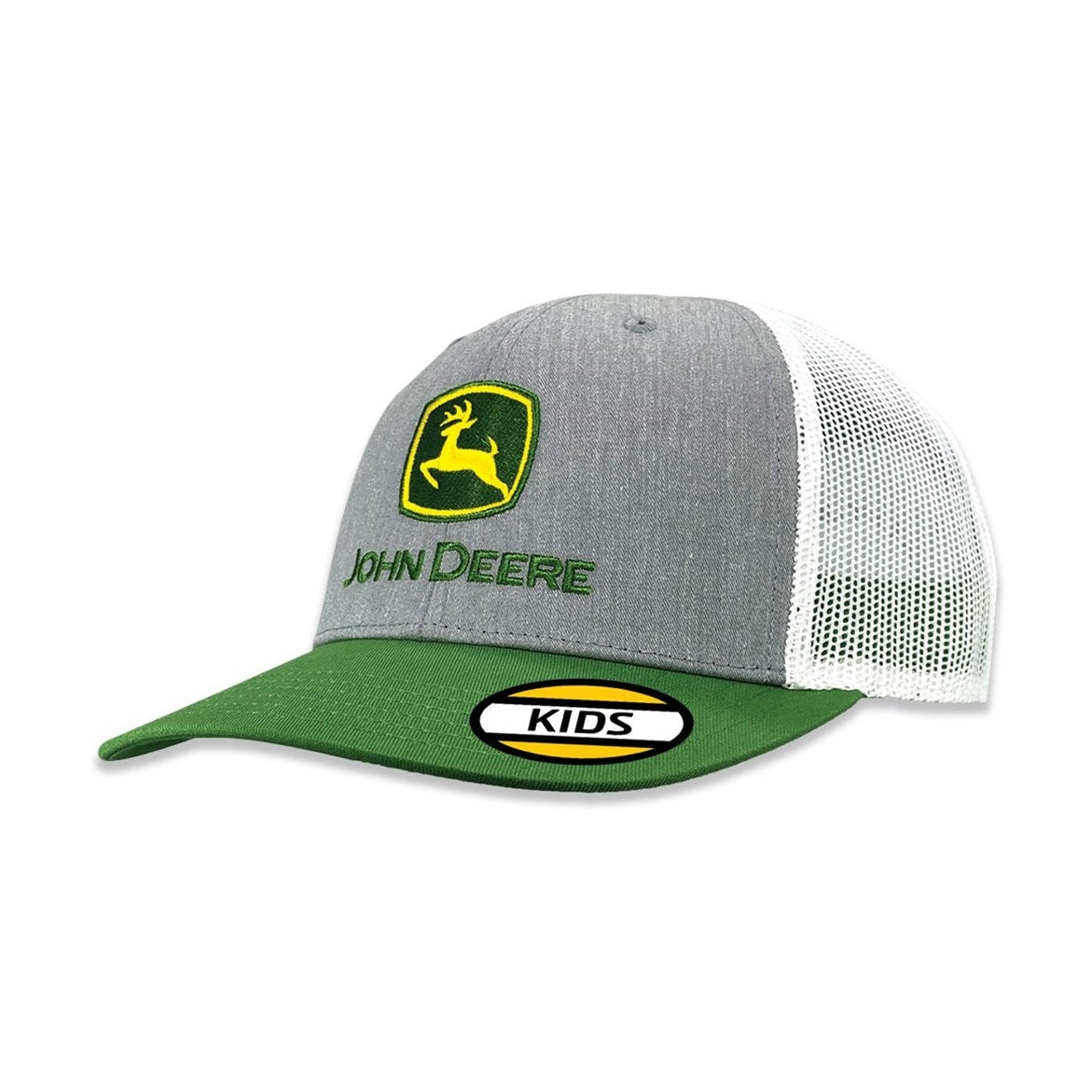 John Deere Kids Basic Grey & Green Trucker Cap - RDO Equipment