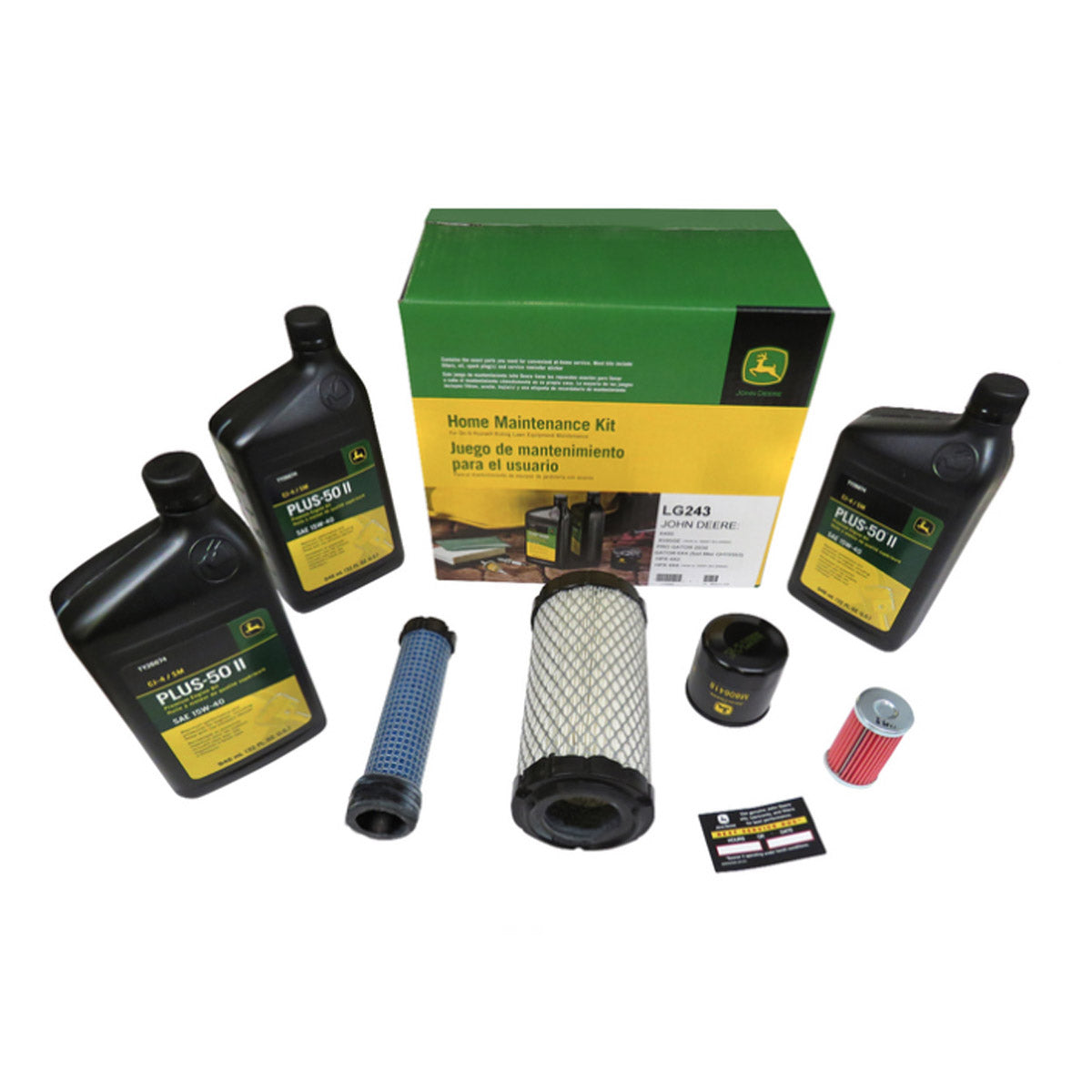 John Deere Home Maintenance Kit for X400, X500 & X700 Series Mowers & HPX Gators - LG243