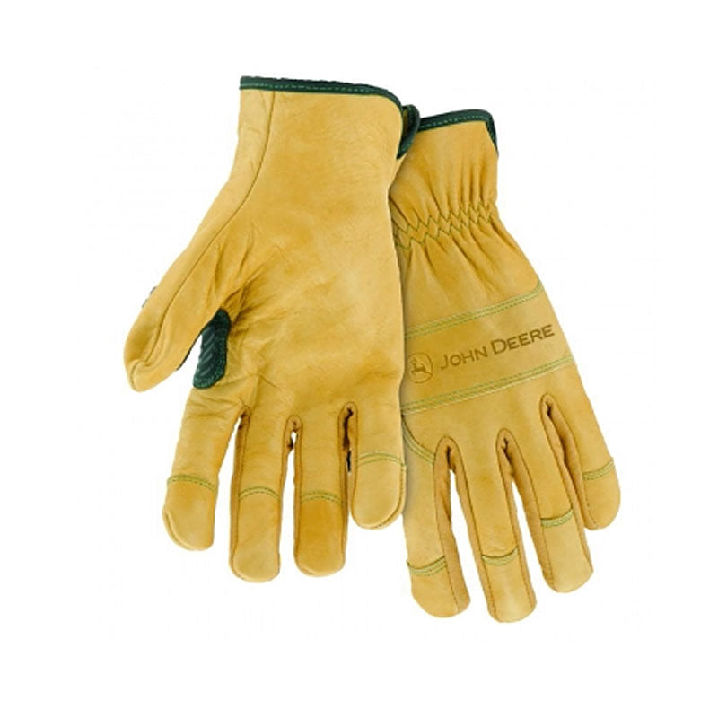 John Deere Grain Cowhide Riggers Work Gloves - RDO Equipment