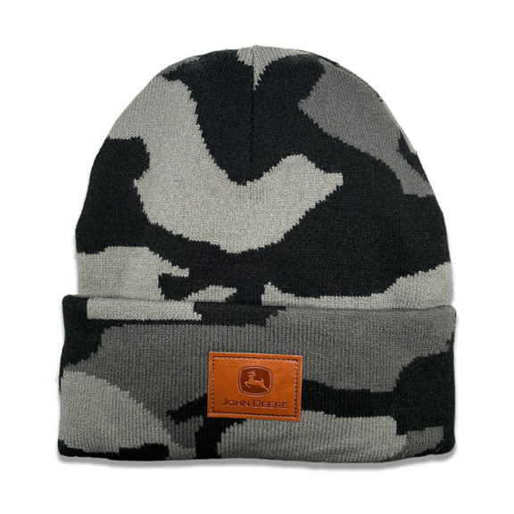 John Deere Storm Camo Cuff Knit Beanie
