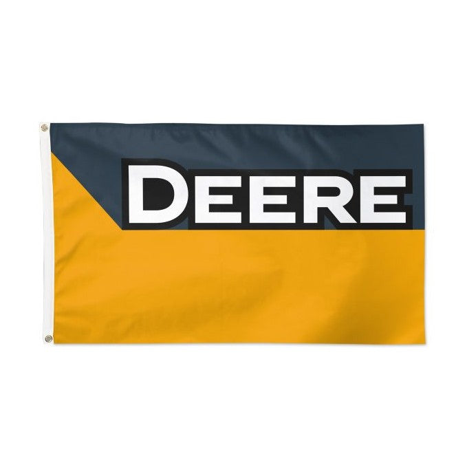John Deere Construction 3'x5' Yellow Deluxe Banner Flag