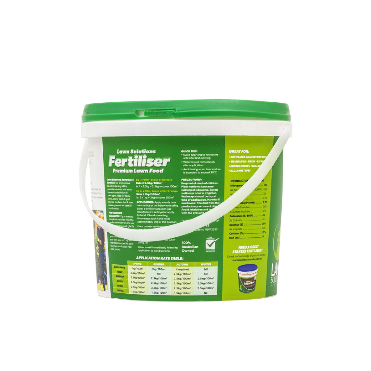 Lawn Solutions Australia Premium Fertiliser 4kg