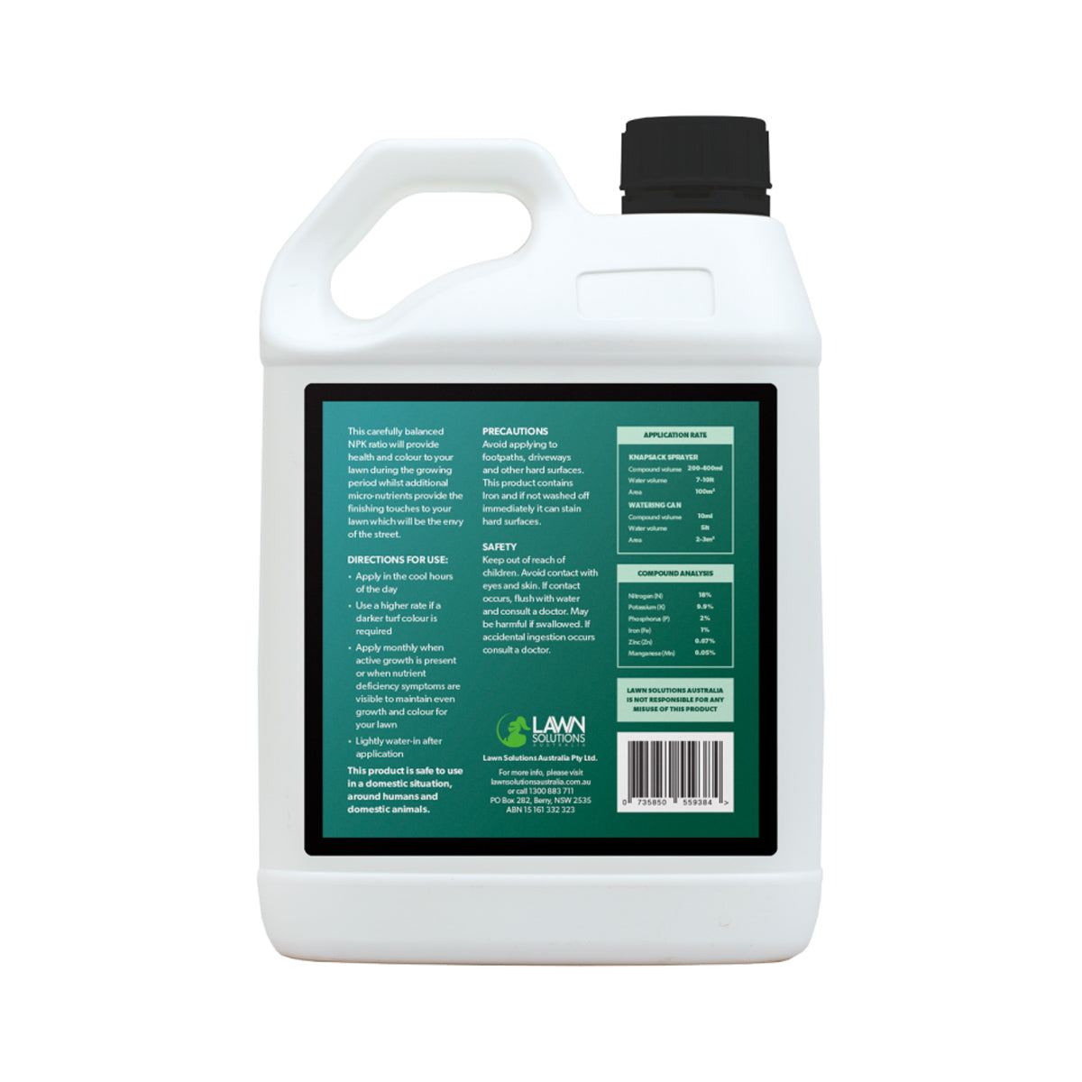 Lawn Solutions Australia Exceed Liquid Fertiliser 2.5L Concentrate