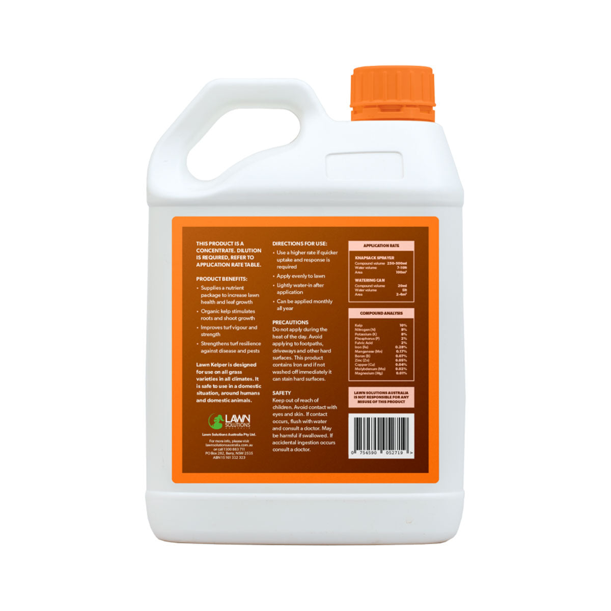 Lawn Solutions Australia Lawn Kelper 2.5L Concentrate Tonic