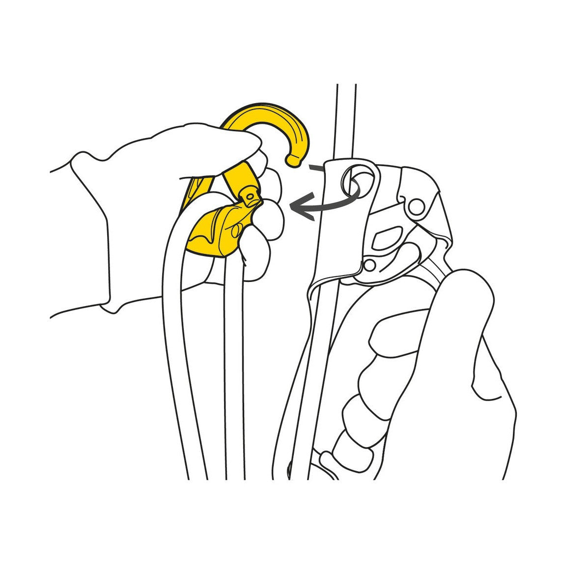 Petzl Rollclip Z Tri-Act Pulley Carabiner