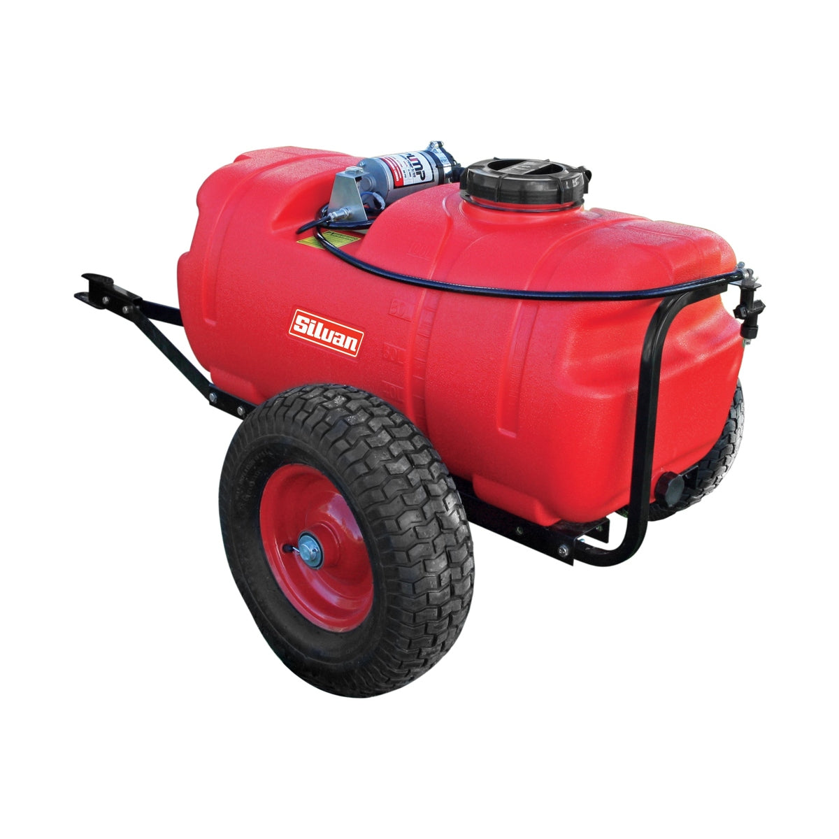 Silvan 100L Redline 12 Volt Spotpak Sprayer With Trailer and Boomless Nozzle Kit - RDO Equipment
