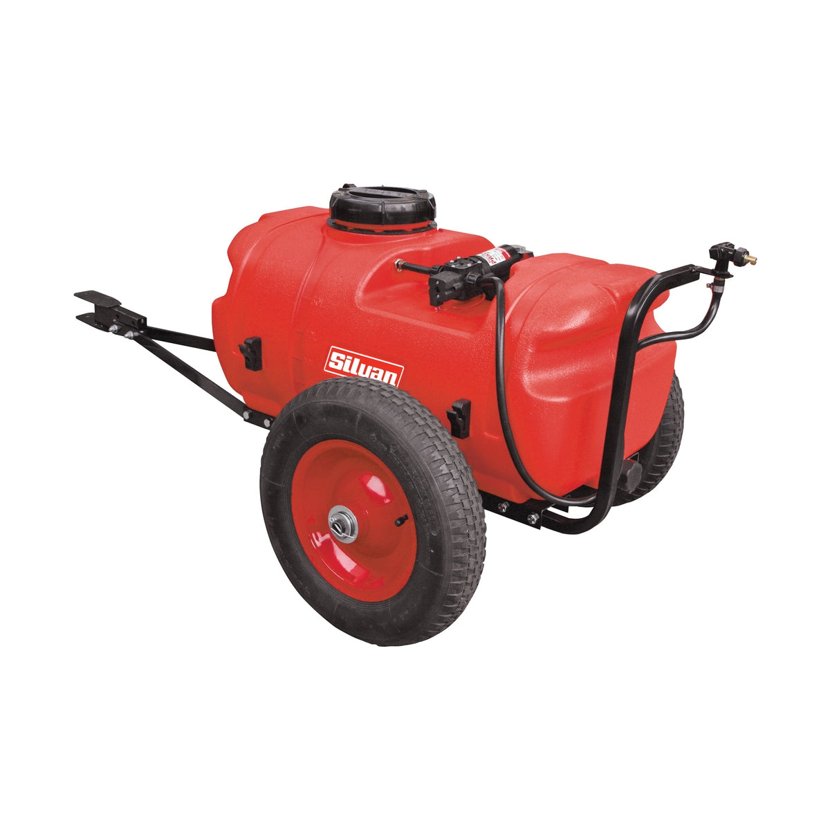 Silvan 55L Redline 12 Volt Spotpak Sprayer With Trailer and Boomless Nozzle Kit - RDO Equipment