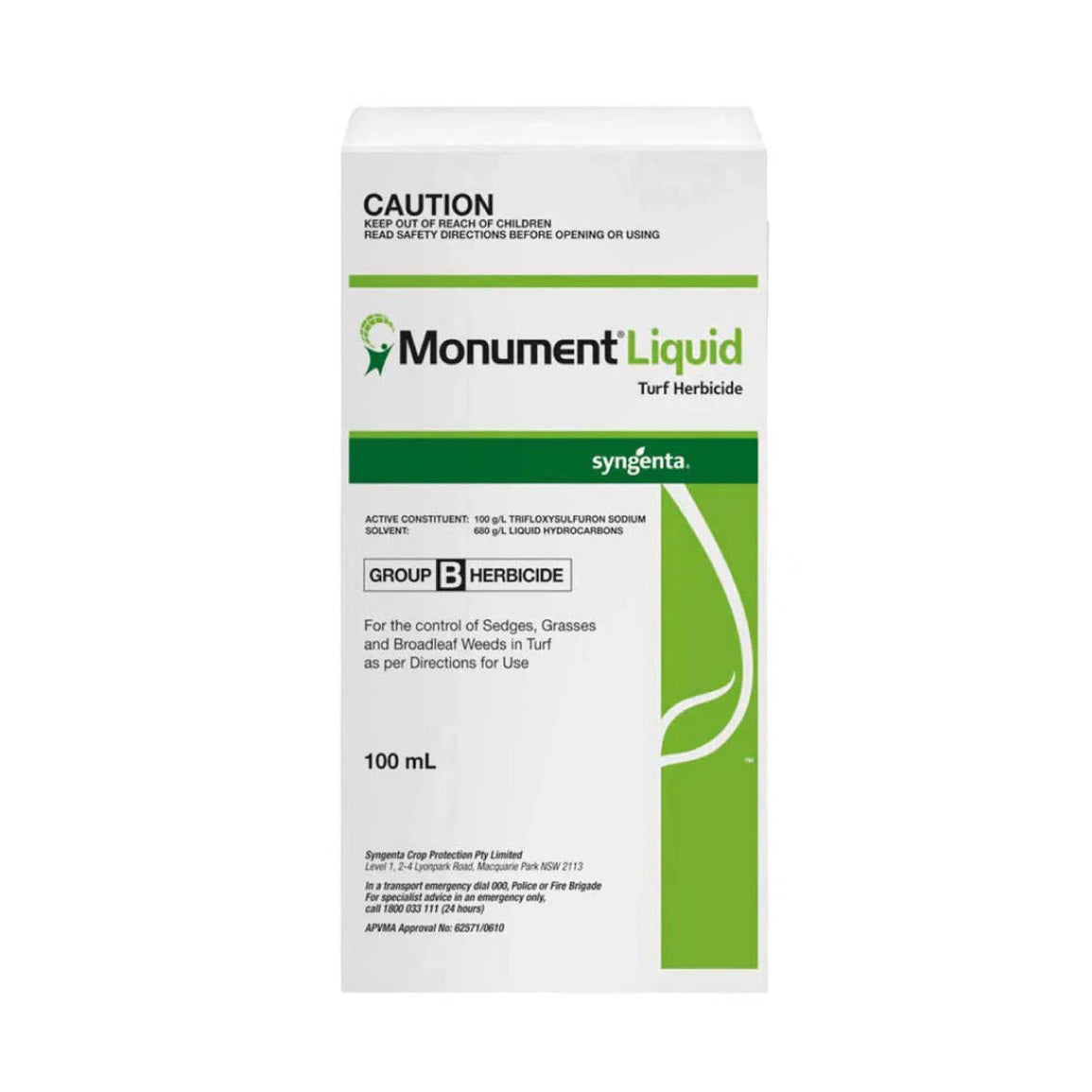 Syngenta Monument Liquid Turf Herbicide 100mL