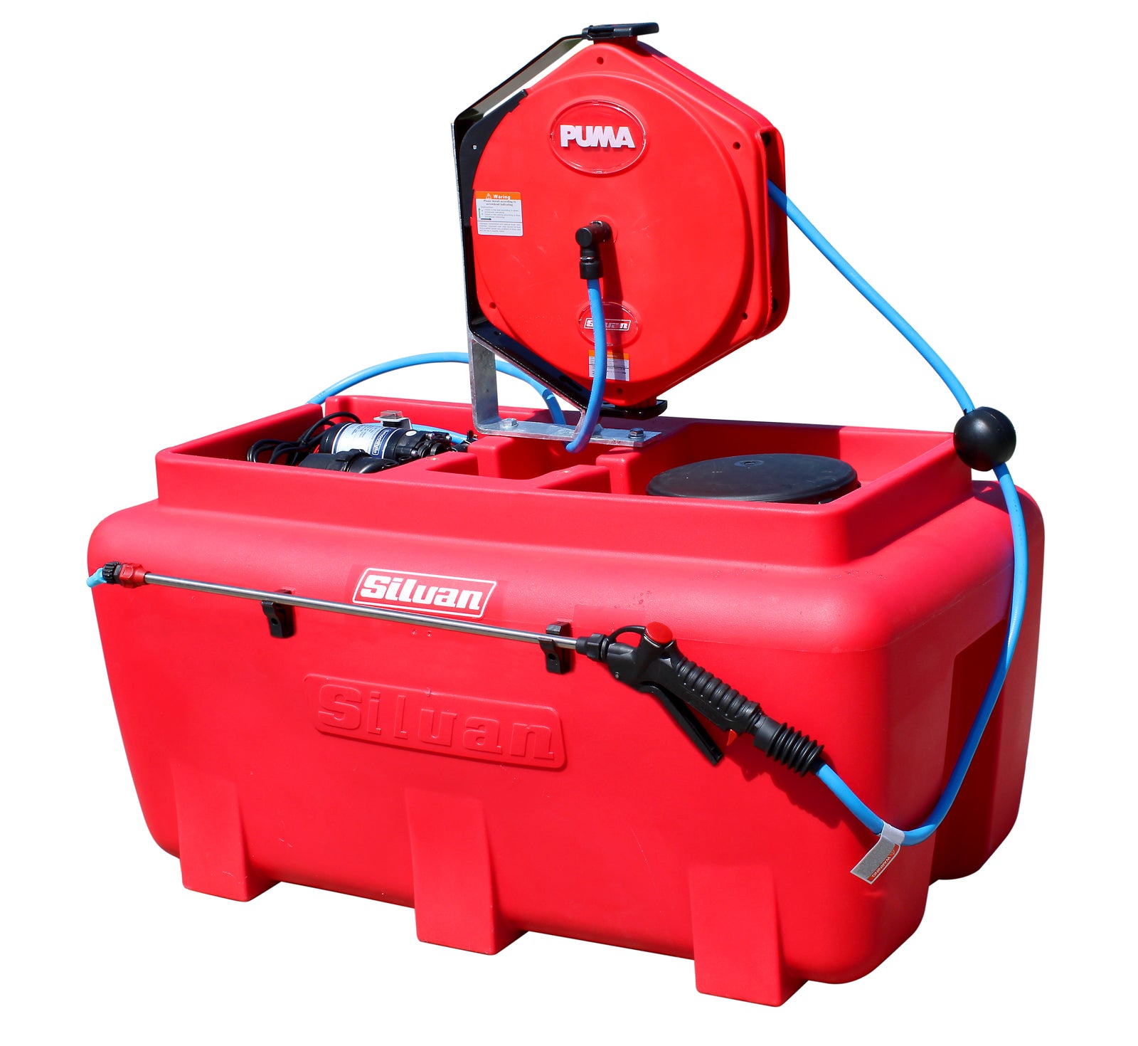 Silvan 200L Smoothflo Trukpak Sprayer with 15m Retractable Hose Reel