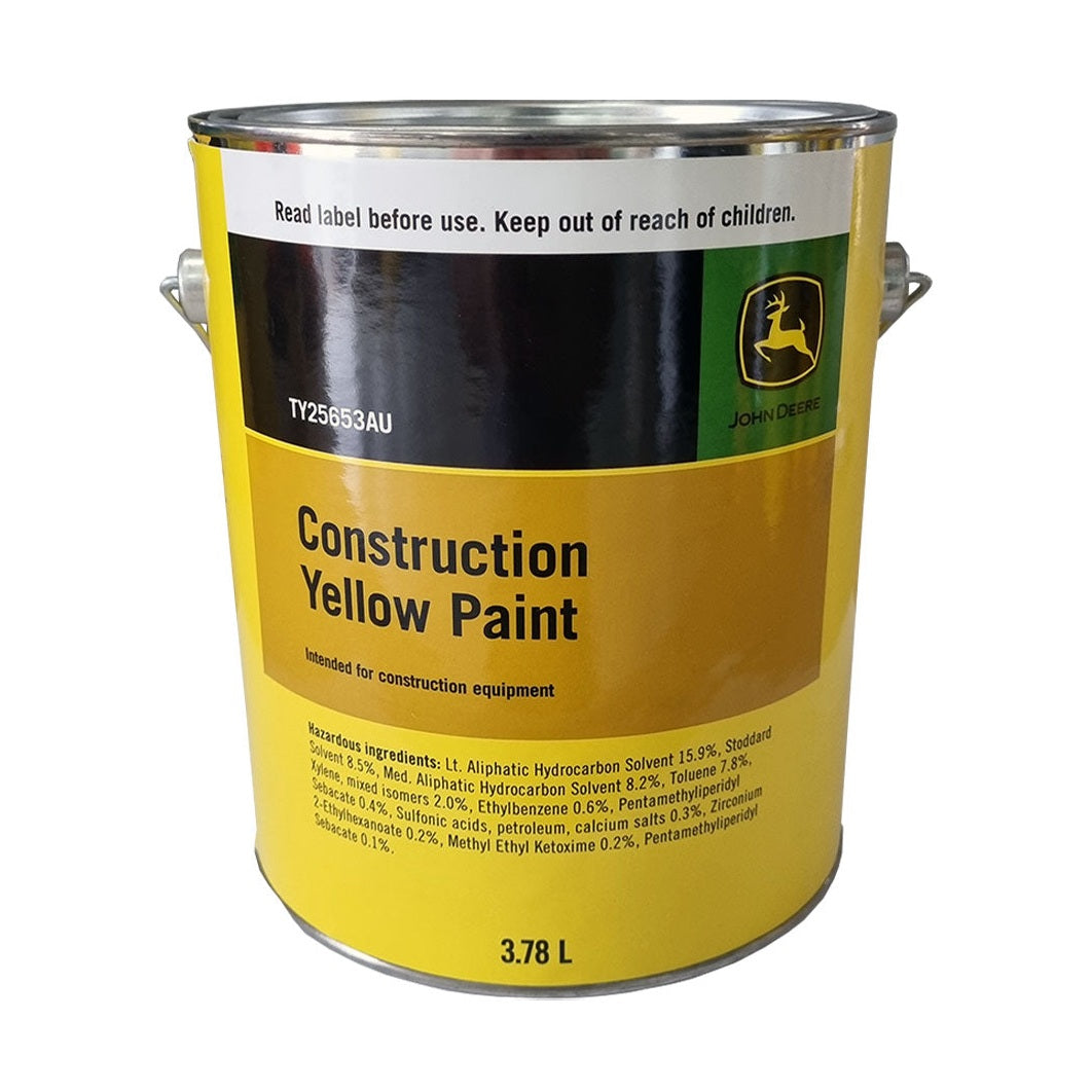 John Deere Construction Yellow Paint - 3.78L Tin