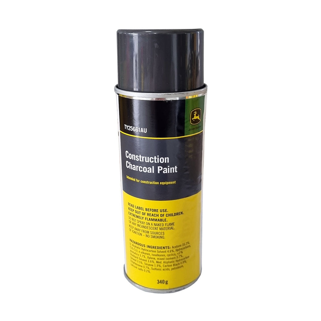 John Deere Construction Charcoal Grey Paint - 340g Spray Can
