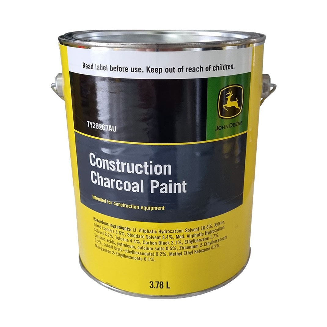 John Deere Construction Charcoal Grey Paint - 3.78L Tin