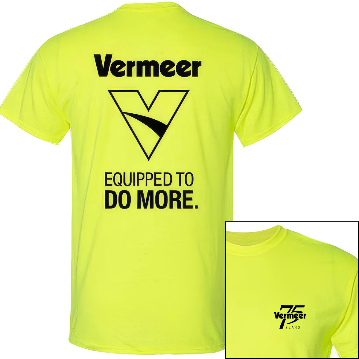 Vermeer Mens's 75 Year Hi Vis Tee