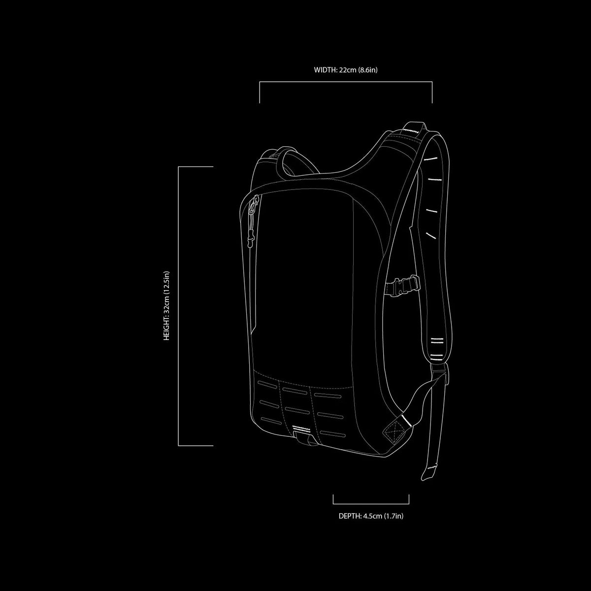 Reecoil Audax Gen2 Hi-Vis Yellow Arborist Hydration Harness