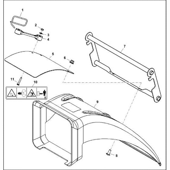 John Deere Rear Deflector for Select Rear Discharge Mowers - BG20822