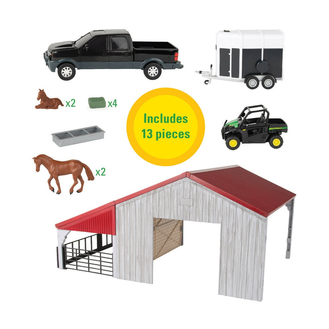 1:32 John Deere Weathered Barn Play Toy Set - RDO Equipment