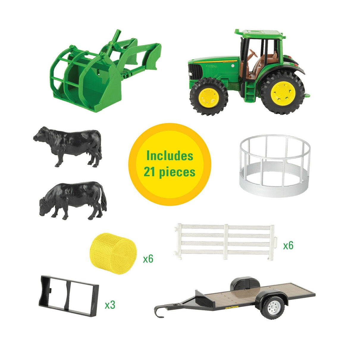 1:32 John Deere Hay Farm Toy Set - RDO Equipment