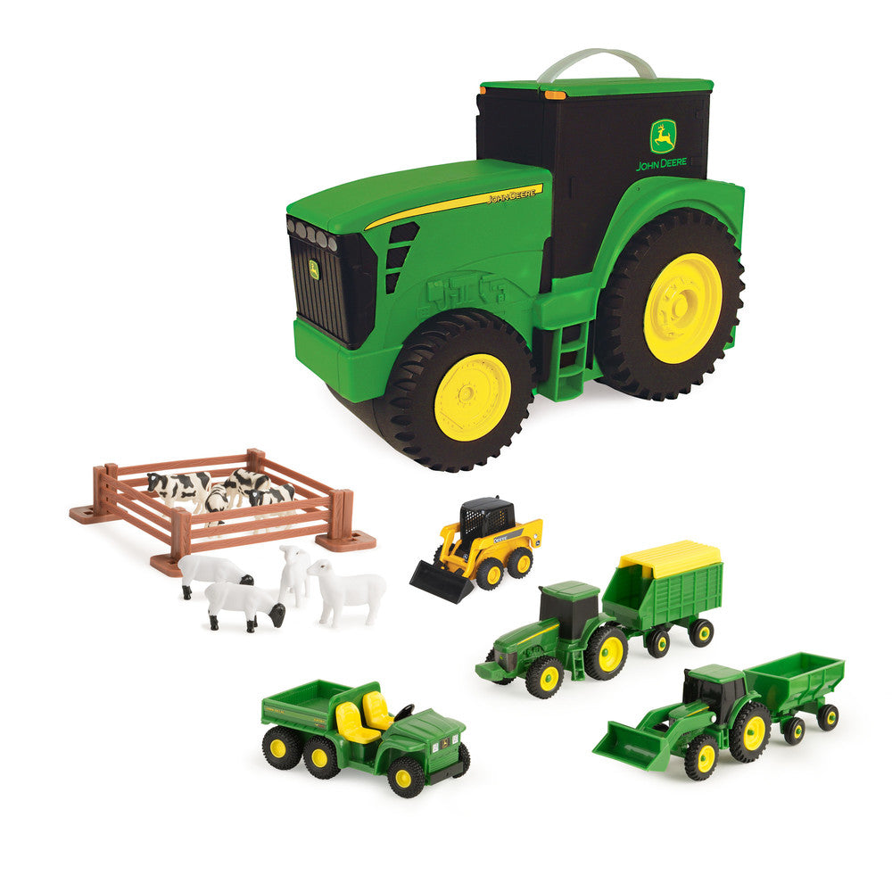 John Deere Vehicle Toy Set with Tractor Carry Case - RDO Equipment