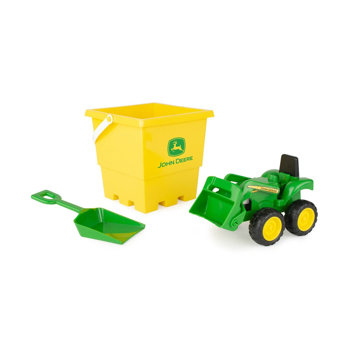 John Deere 15cm Tractor, Bucket and Spade Sand Pit Set - RDO Equipment