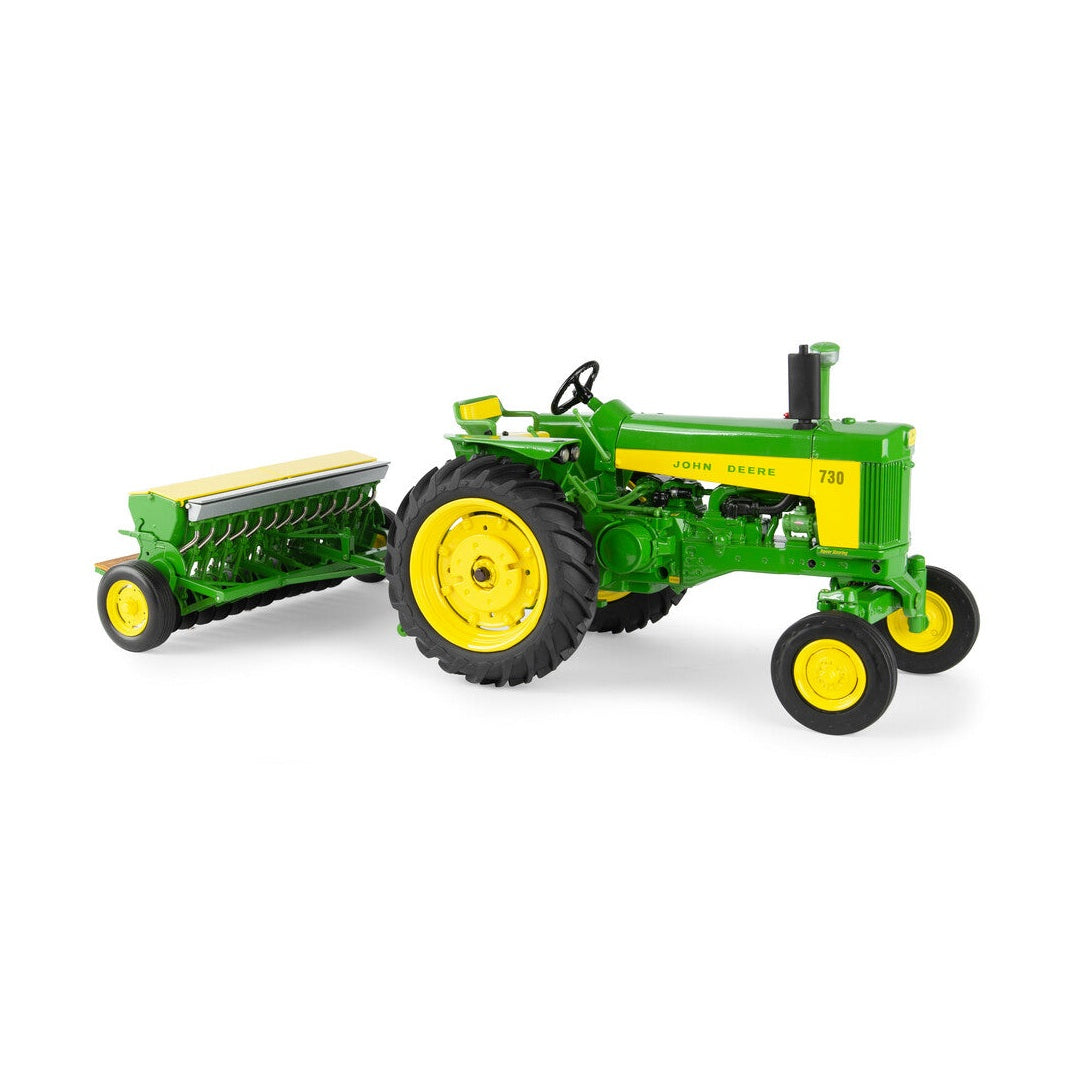 1:16 John Deere 730 Tractor With Grain Drill Prestige Collection Replica Toy - RDO Equipment