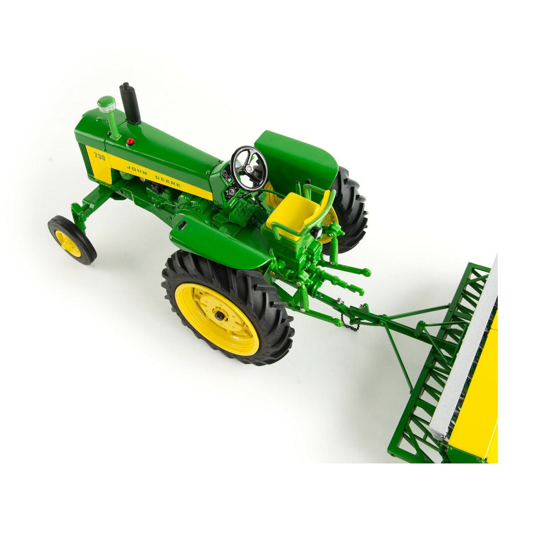 1:16 John Deere 730 Tractor With Grain Drill Prestige Collection Replica Toy - RDO Equipment