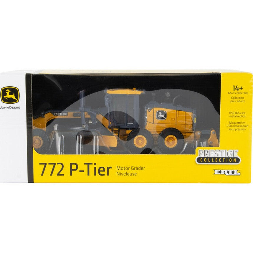 1:50 John Deere 772 P-Tier Motor Grader Prestige Collection Replica Toy - RDO Equipment