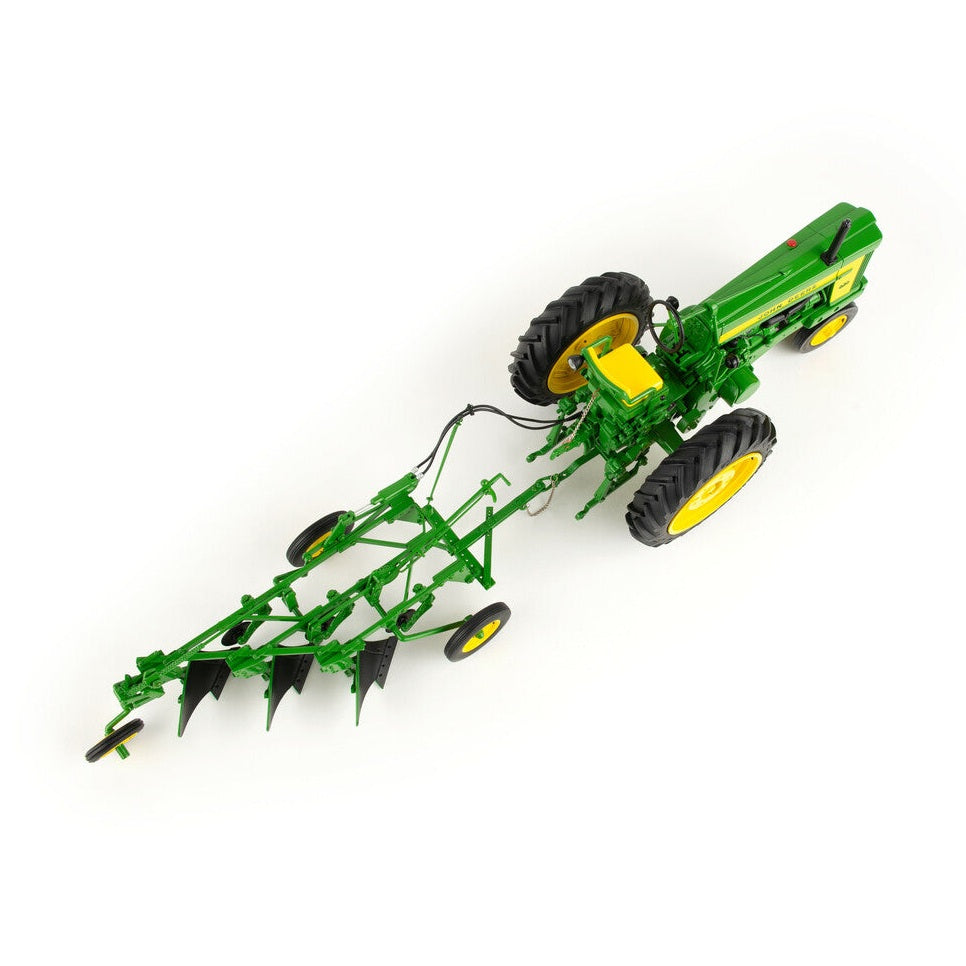 1:16 John Deere 620 Tractor With 555 Plough Precision Heritage Replica Toy - RDO Equipment