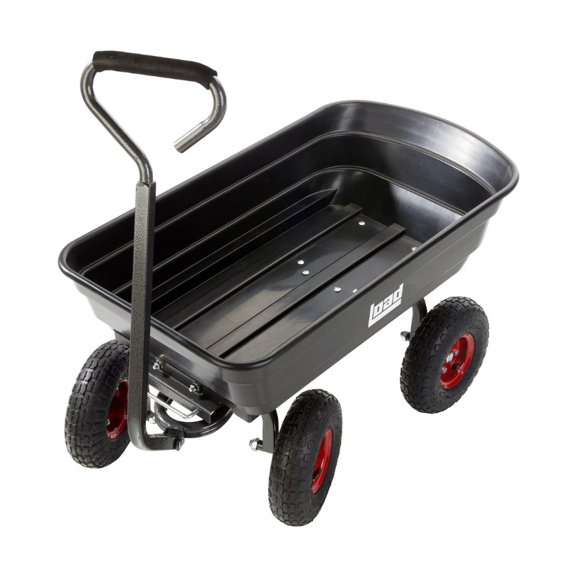 Silvan Load 67L Poly Tipper 4-Wheeled Pull Cart - RDO Equipment