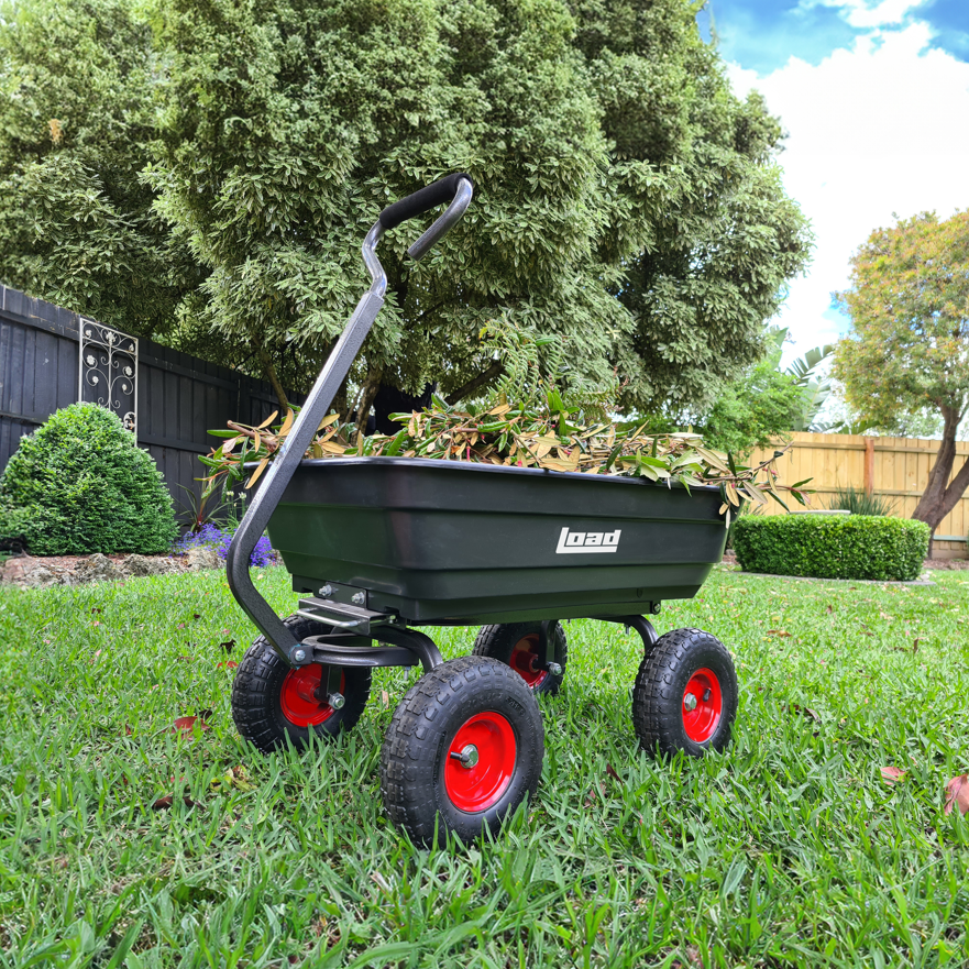 Silvan Load 67L Poly Tipper 4-Wheeled Pull Cart - RDO Equipment