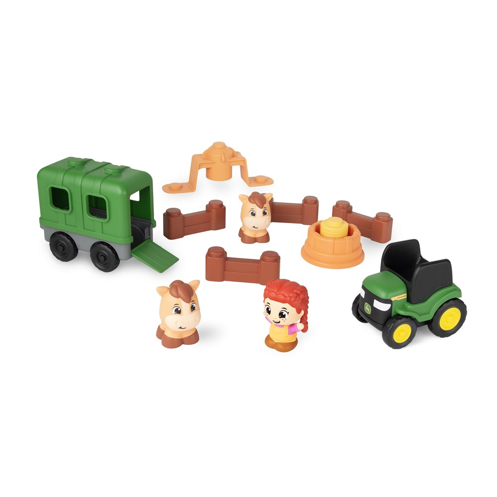 John Deere Build-A-Buddy Stackers 15-piece Horse Set