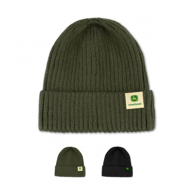 John Deere Cuffed Plush Beanie