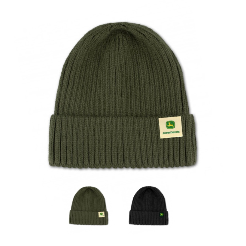 John Deere Cuffed Plush Beanie