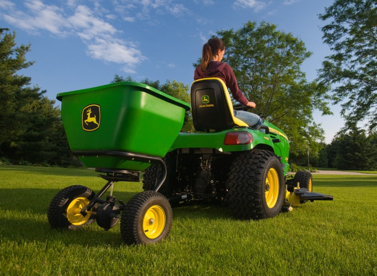 John Deere 3.5cu-ft Tow-behind Spreader for Ride-on Mowers - RDO Equipment